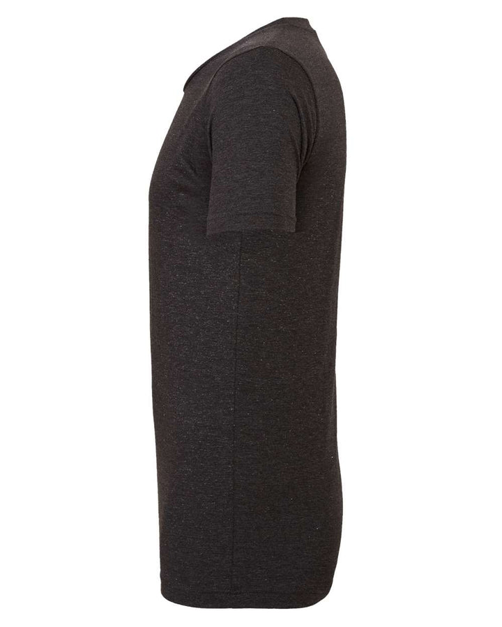 Left View of Charcoal Black Triblend Triblend Tee - 3413