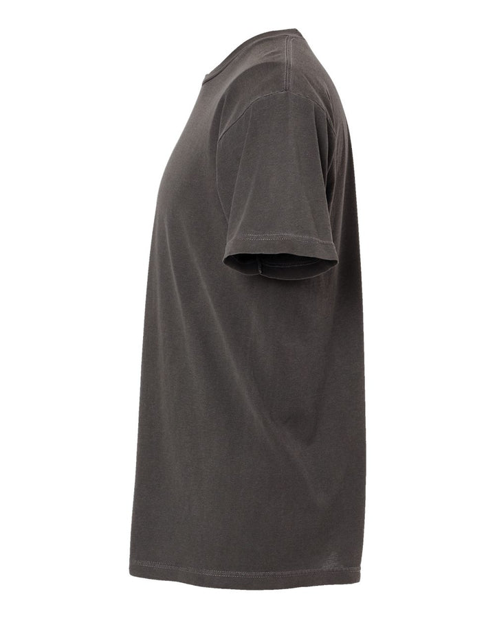 Left View of Charcoal Vintage Garment-Dyed T-Shirt - 6500M