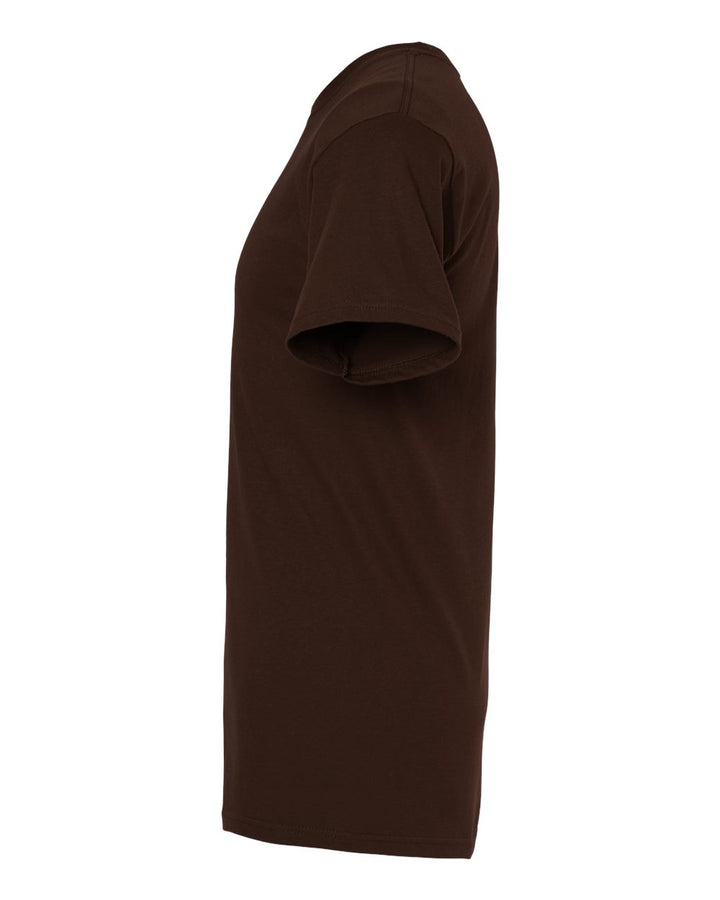 Left View of Chocolate Gold Soft Touch T-Shirt - 4800