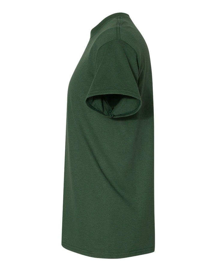 Left View of Dark Green DryBlend® T-Shirt - 8000