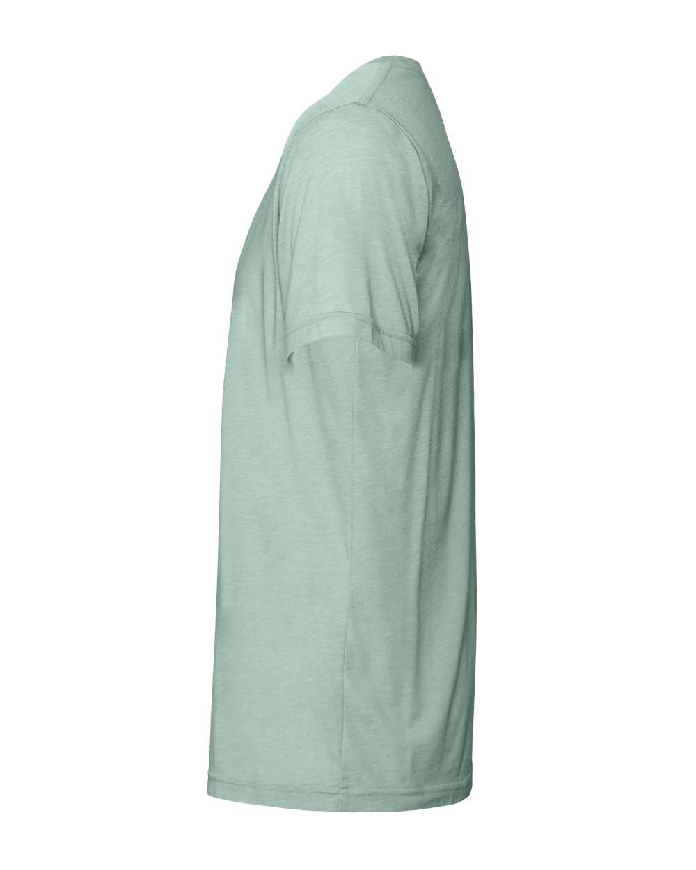 Left View of Dusty Blue Triblend Triblend Tee - 3413