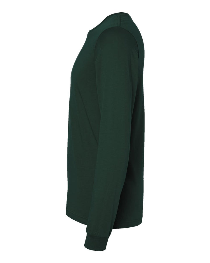 Left View of Forest Jersey Long Sleeve Tee - 3501