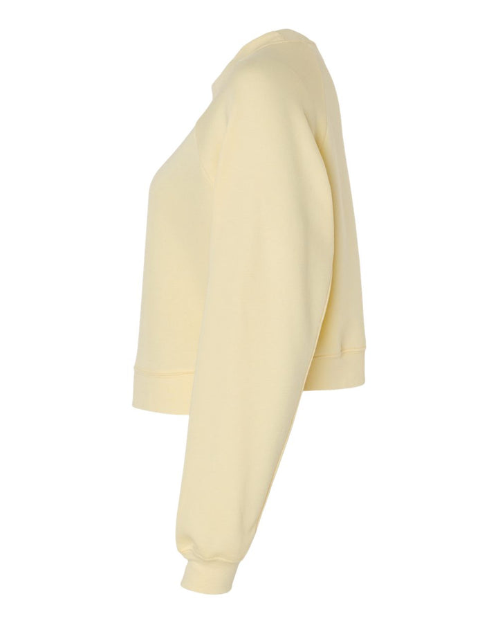 Left View of French Vanilla Women's Raglan Pullover Fleece - 7505