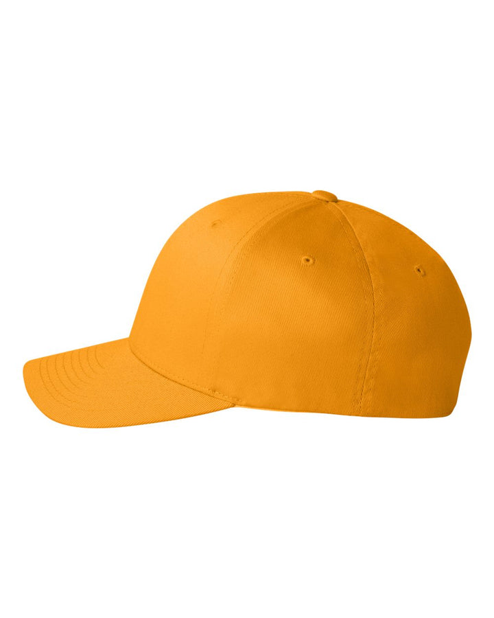 Left View of Gold Cotton Blend Cap - 6277