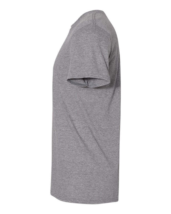 Left View of Graphite Heather Softstyle® T-Shirt - 64000