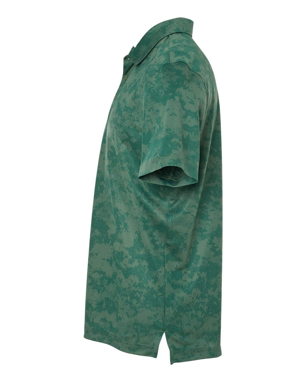 Left View of Green Oxide Camo Polo - A550