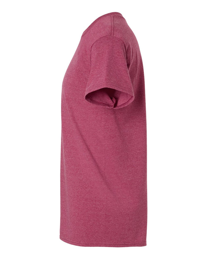 Left View of Heather Cardinal Ultra Cotton® T-Shirt - 2000