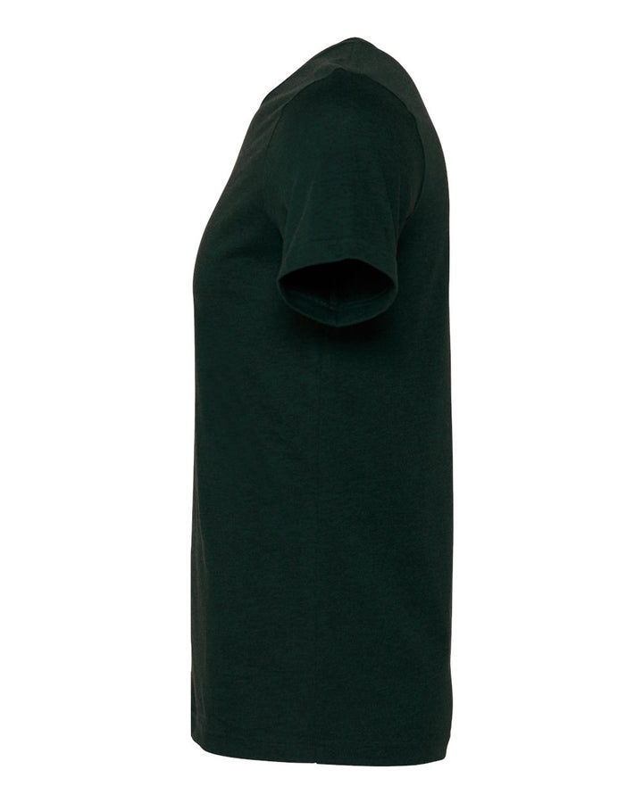 Left View of Heather Emerald CVC Jersey Tee - 3001CVC