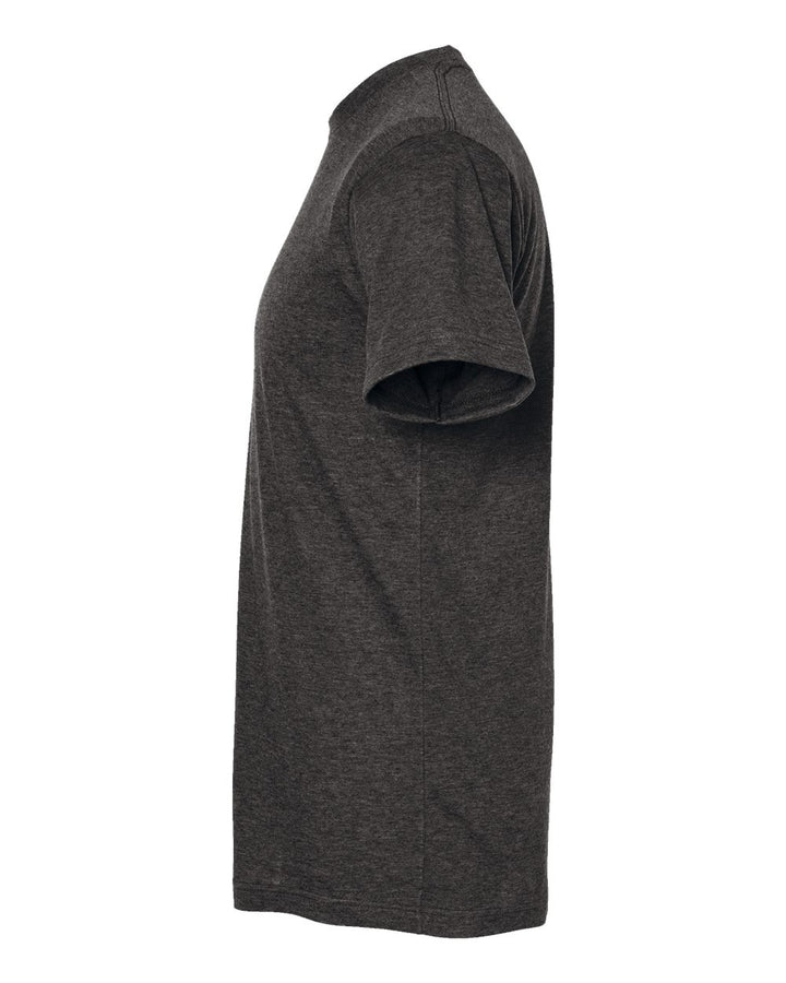 Left View of Heather Graphite Poly-Rich T-Shirt - 241