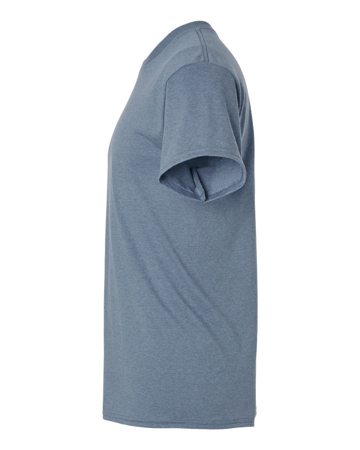 Left View of Heather Indigo Ultra Cotton® T-Shirt - 2000