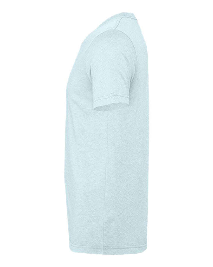 Left View of Heather Prism Ice Blue CVC Jersey Tee - 3001CVC