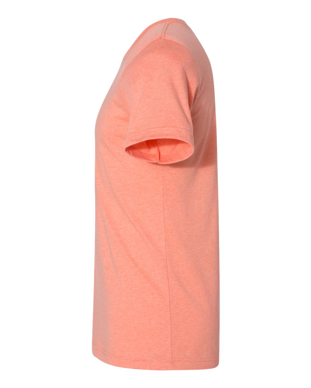 Left View of Heather Sunset CVC Jersey Tee - 3001CVC
