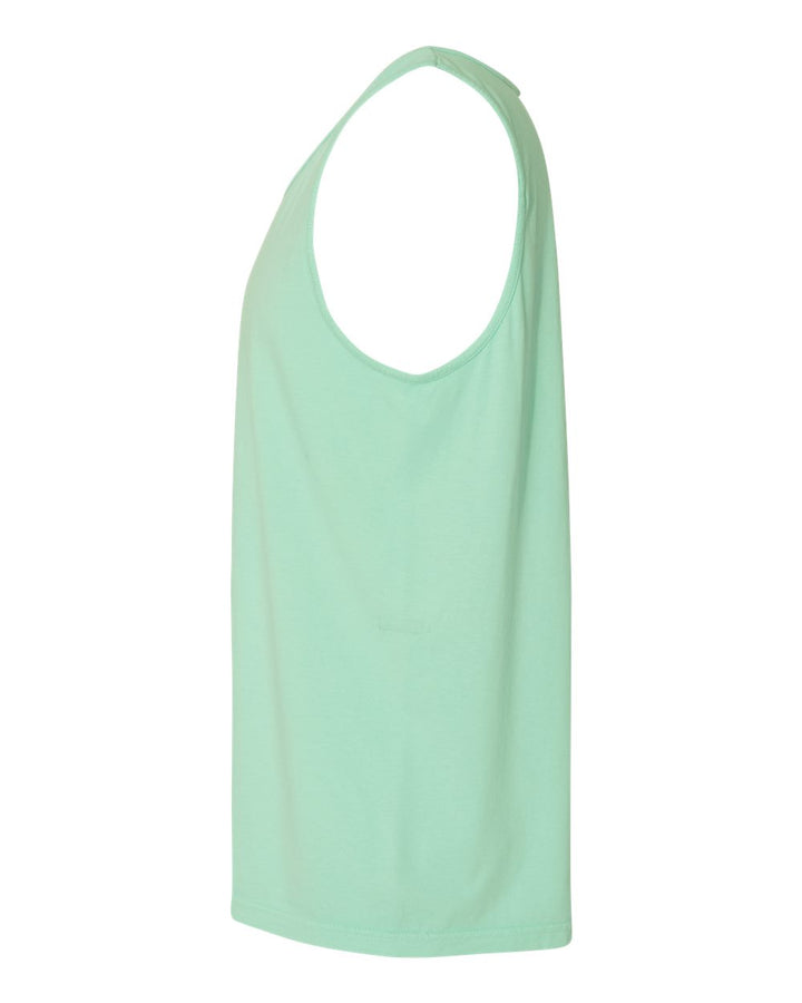Left View of Island Reef Garment-Dyed Heavyweight Tank Top - 9360