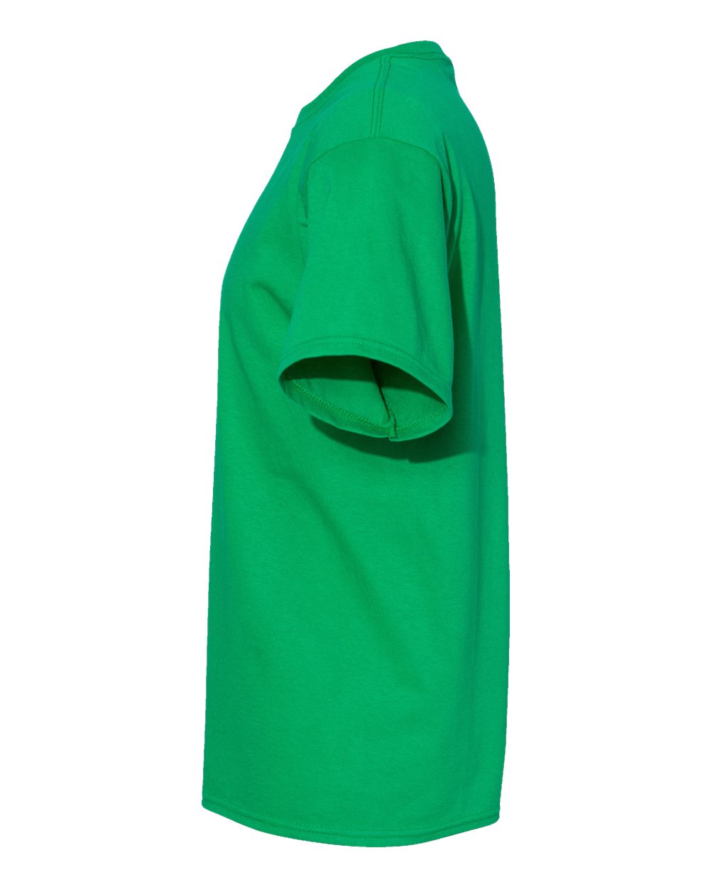 Left View of Kelly Green Essential-T T-Shirt - 5280