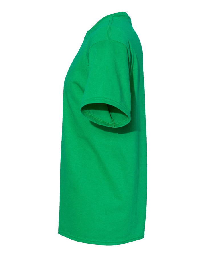 Left View of Kelly Green Essential-T T-Shirt - 5280
