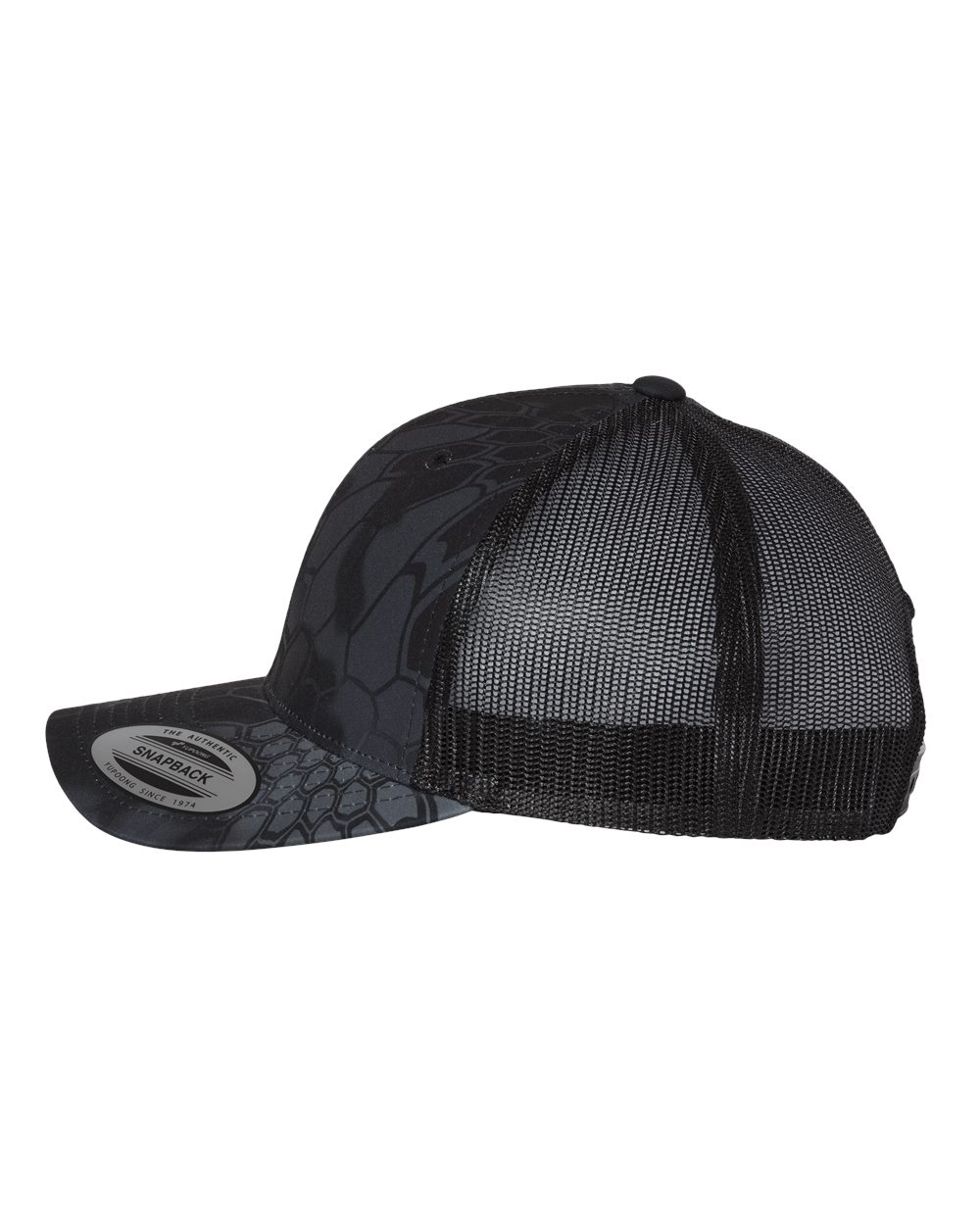 Left View of Kryptek Typhon Retro Trucker Cap - 6606
