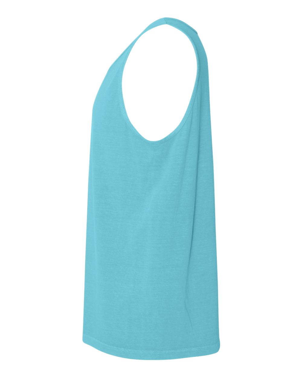 Left View of Lagoon Garment-Dyed Heavyweight Tank Top - 9360