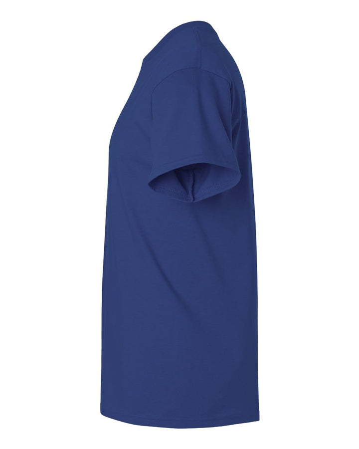 Left View of Metro Blue Ultra Cotton® T-Shirt - 2000