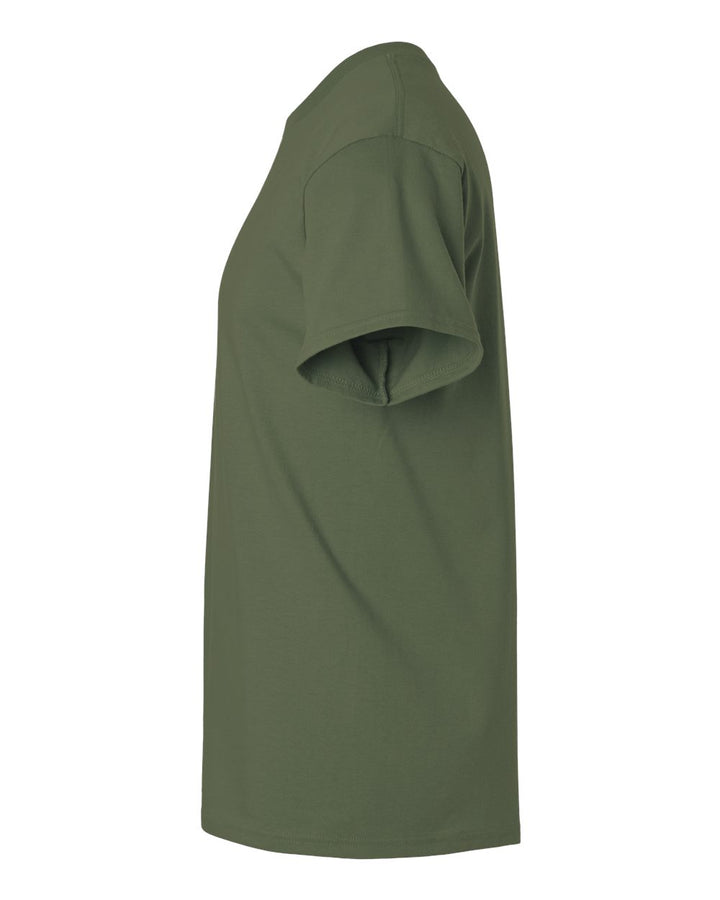 Left View of Military Green Ultra Cotton® T-Shirt - 2000