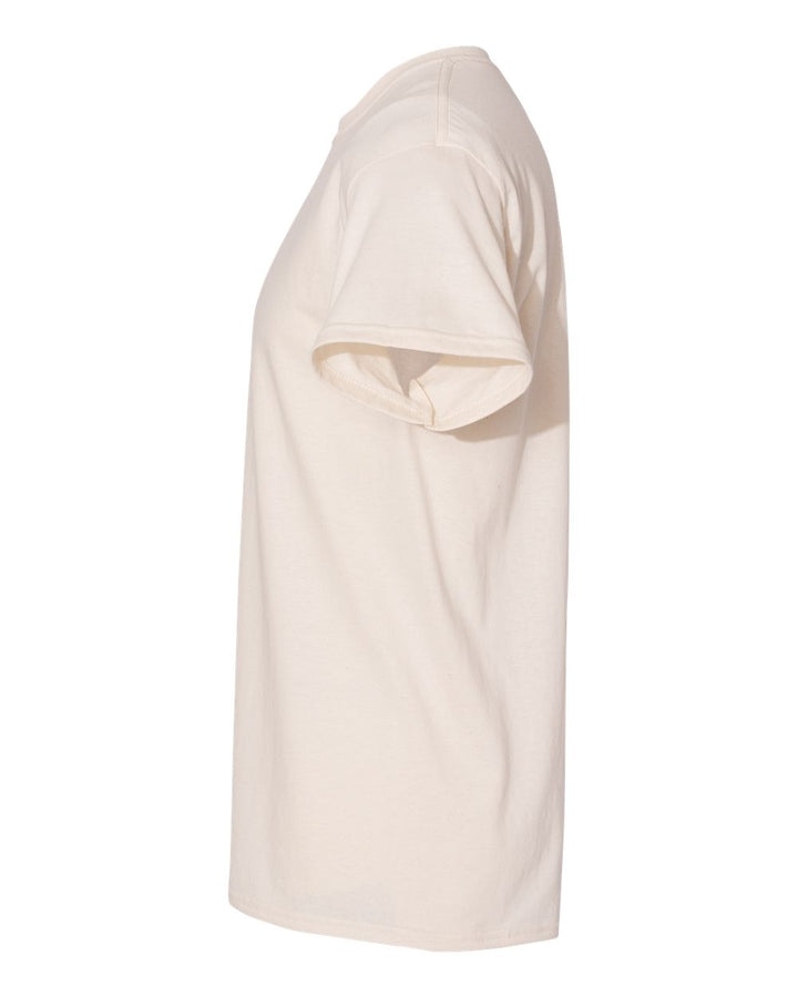 Left View of Natural Heavy Cotton™ T-Shirt - 5000