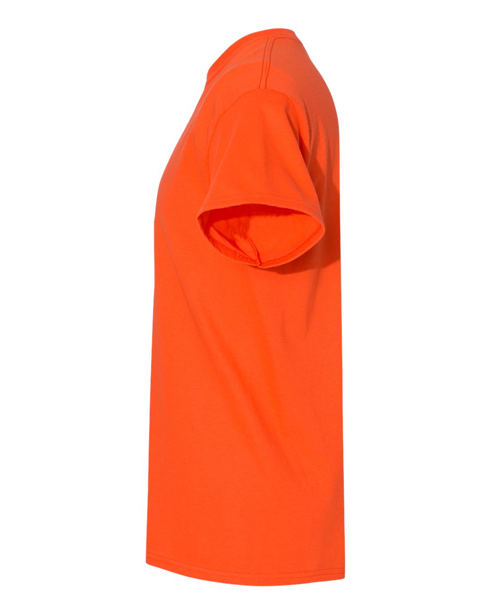 Left View of Orange Heavy Cotton™ T-Shirt - 5000