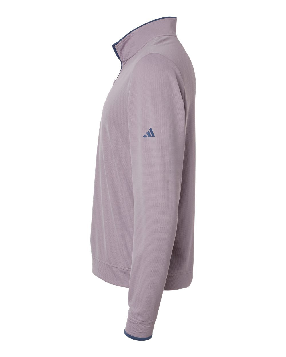 Left View of Preloved Fig/ Preloved Ink Lightweight Quarter-Zip Pullover - A2002