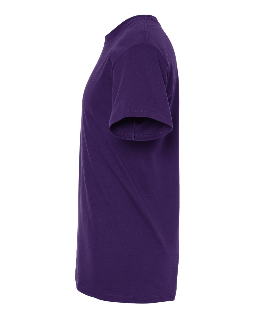 Left View of Purple Gold Soft Touch T-Shirt - 4800