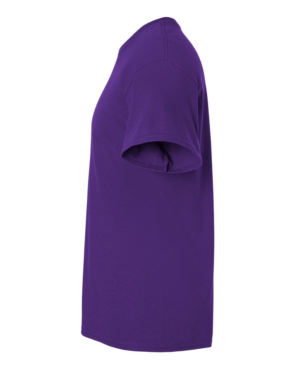 Left View of Purple Ultra Cotton® T-Shirt - 2000