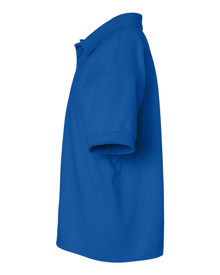 Left View of Royal DryBlend® Youth Jersey Polo - 8800B