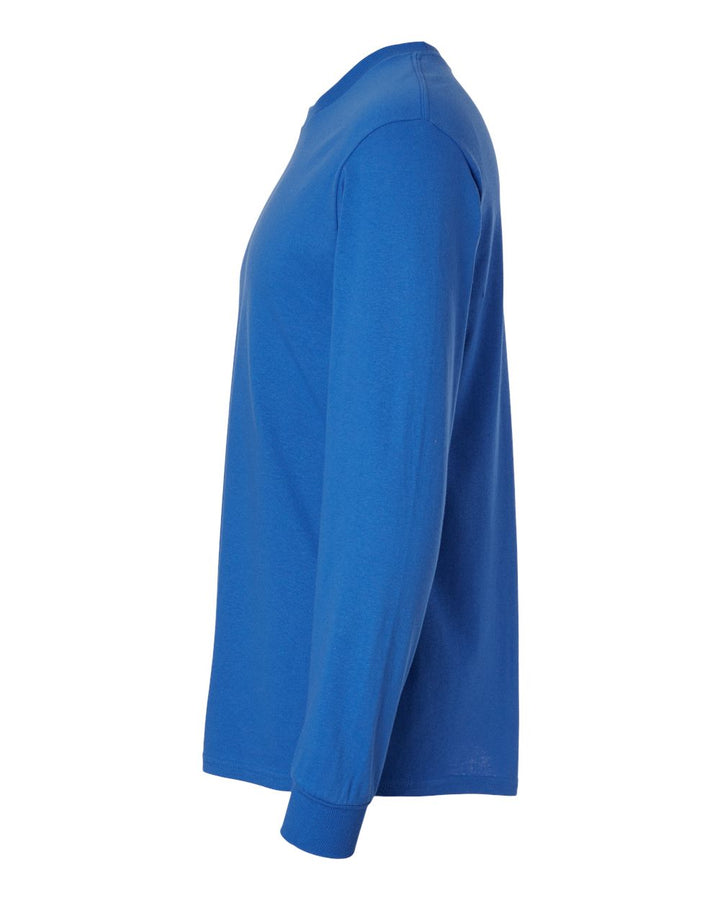 Left View of Royal Heavy Cotton™ Long Sleeve T-Shirt - 5400