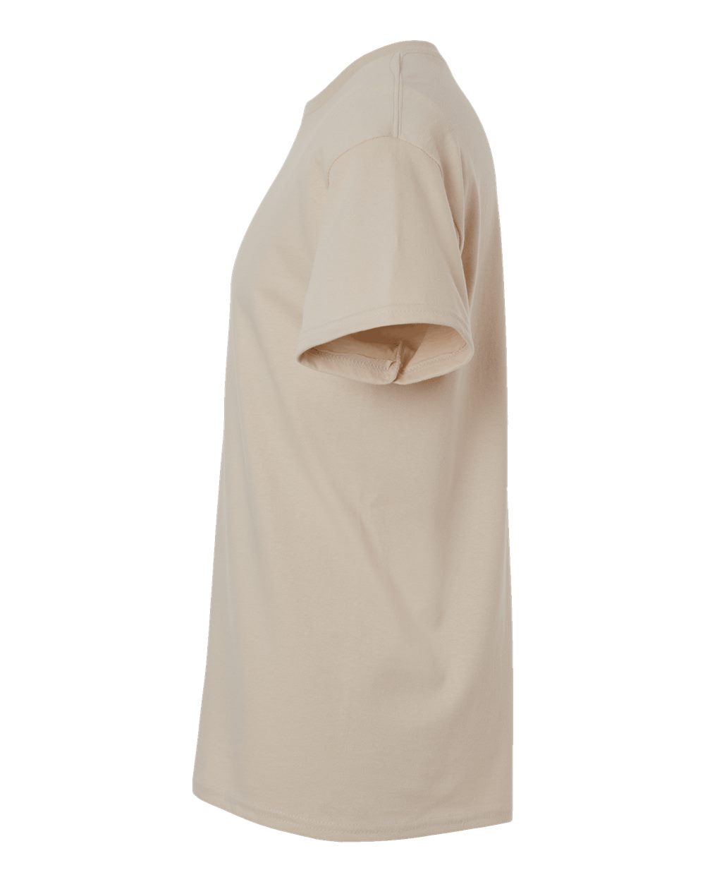 Left View of Sand Ultra Cotton® T-Shirt - 2000