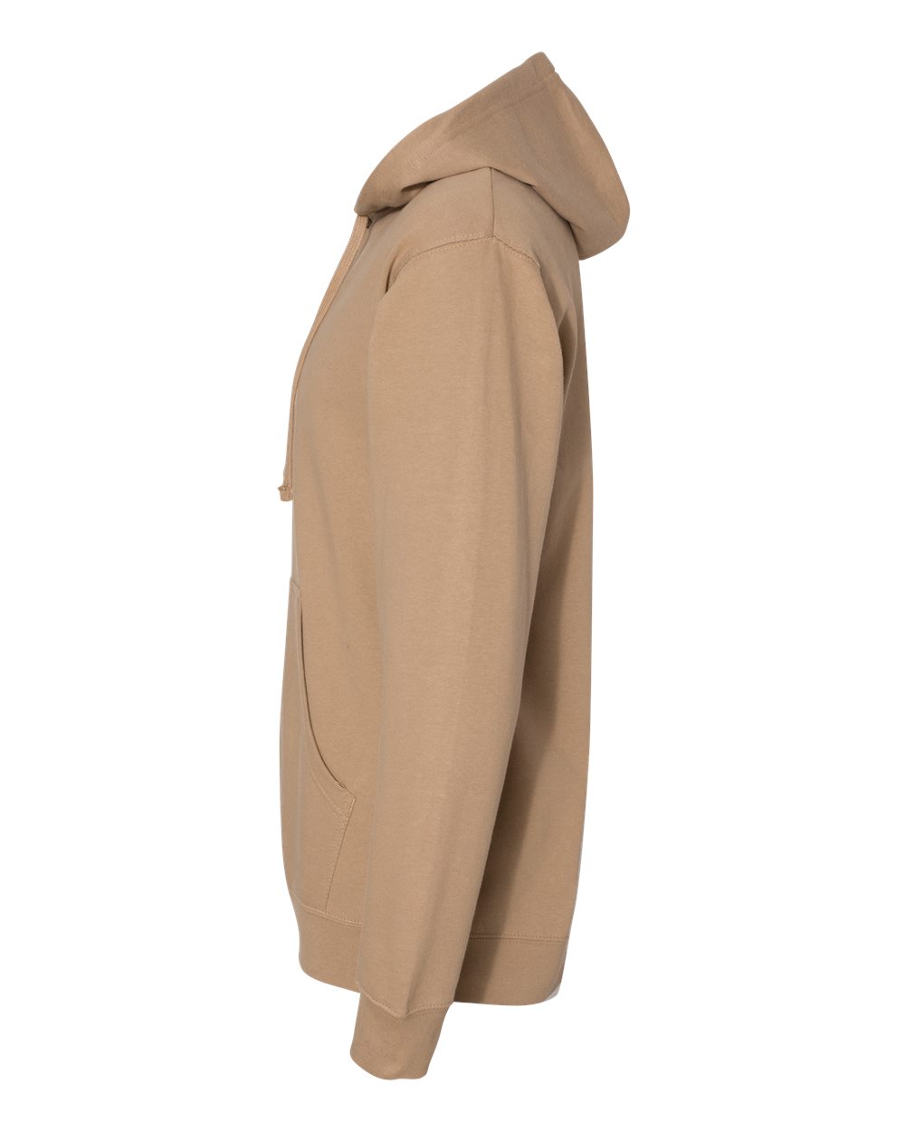 Left View of Sandstone Midweight Hooded Sweatshirt - SS4500