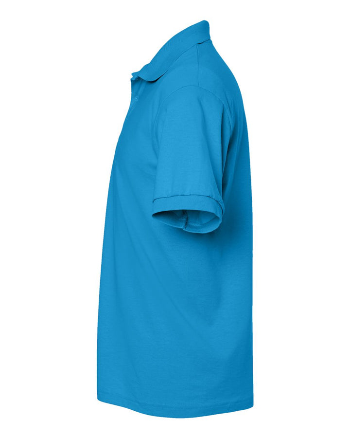 Left View of Sapphire DryBlend® Jersey Polo - 8800