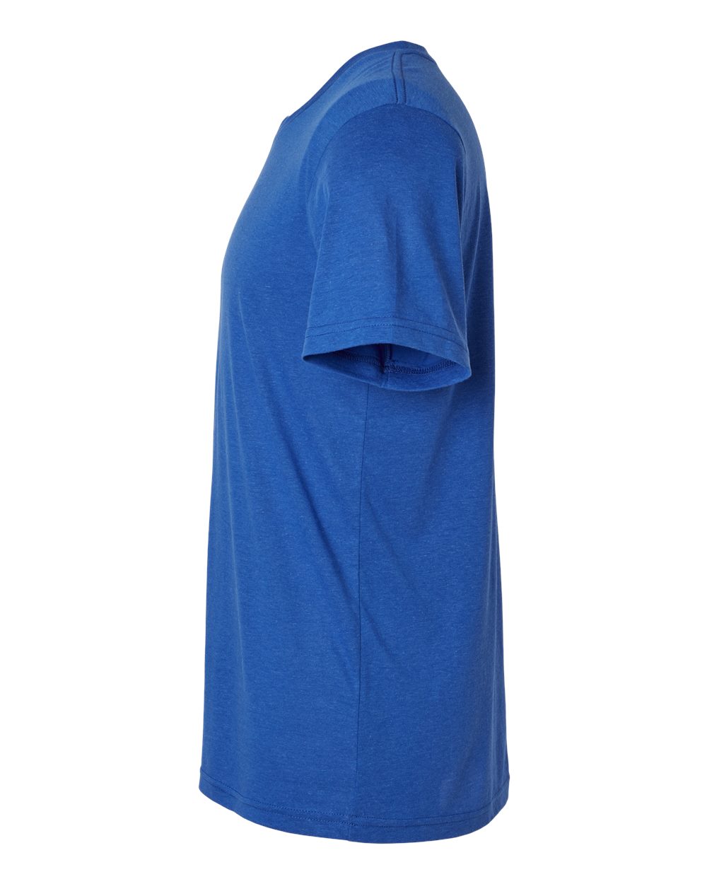 Left View of Solid True Royal Triblend Triblend Tee - 3413
