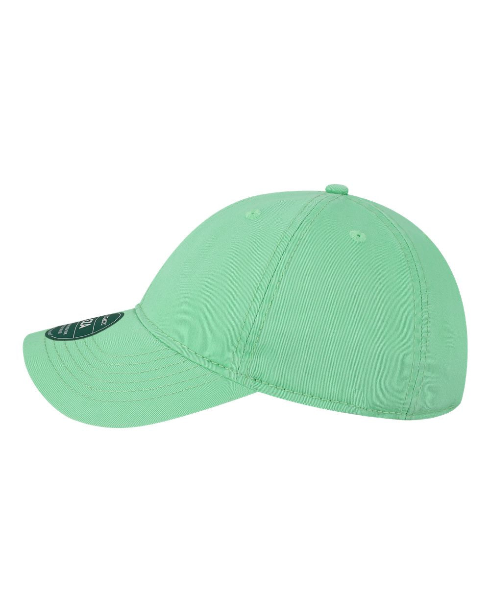 Left View of Spearmint Relaxed Twill Dad Hat - EZA