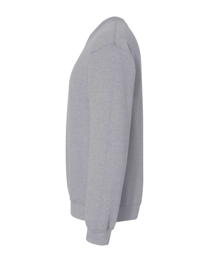 Left View of Sport Grey Heavy Blend™ Crewneck Sweatshirt - 18000