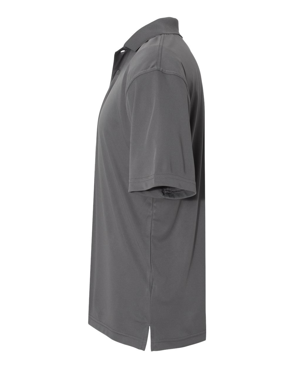 Left View of Steel Value Polyester Polo - 0100
