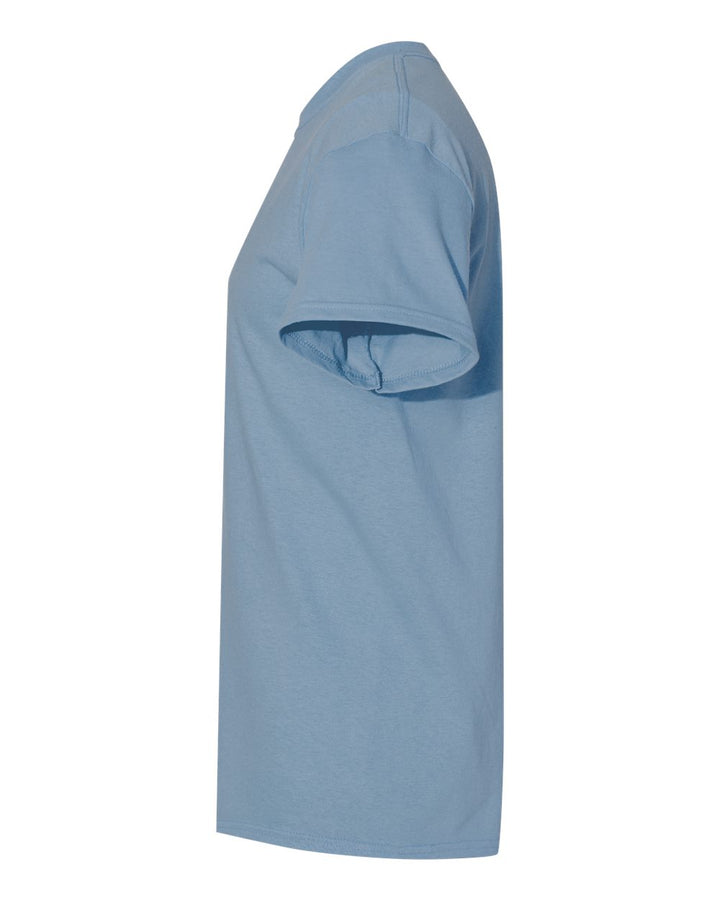 Left View of Stone Blue Ultra Cotton® T-Shirt - 2000