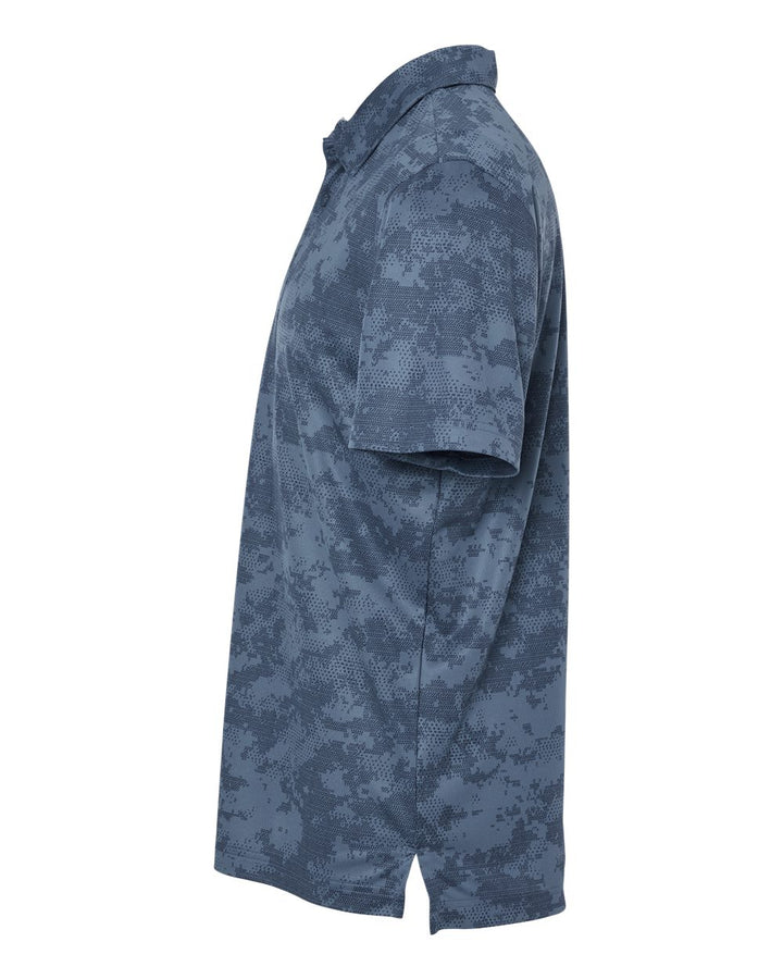Left View of Tech Ink Camo Polo - A550