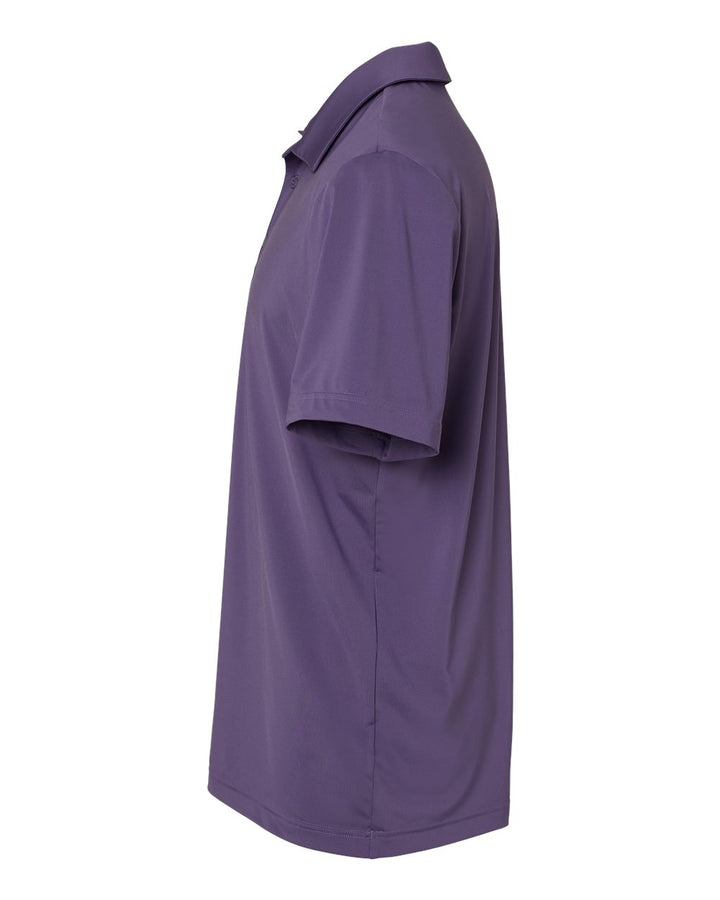 Left View of Tech Purple Ultimate Solid Polo - A514
