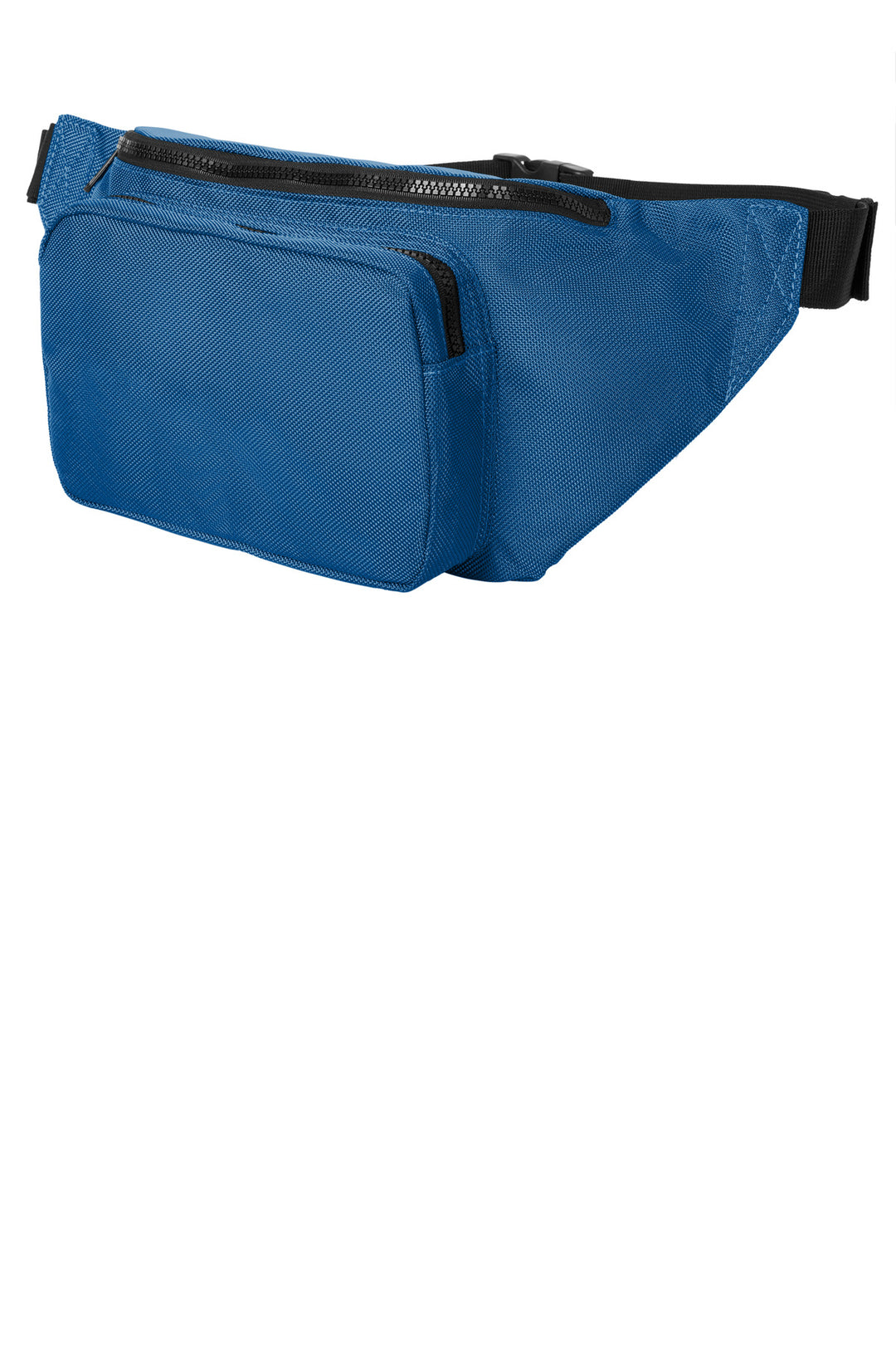 Left View of TrueBlue Port Authority Large Crossbody Hip Pack BG919