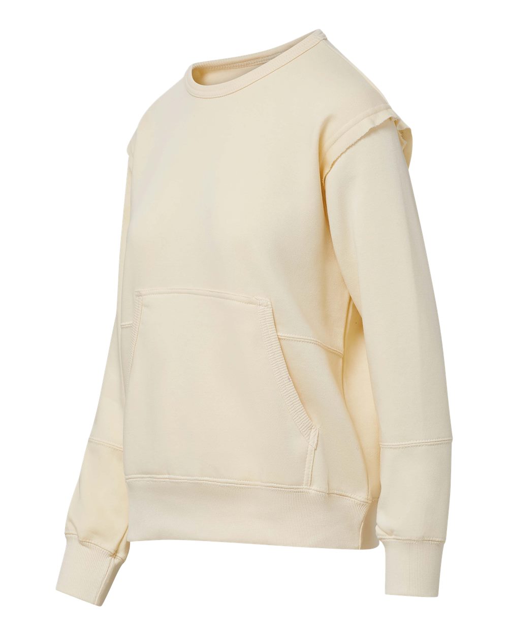 Left View of Vanilla Women's Coastal Color™ Sweatshirt - W25167