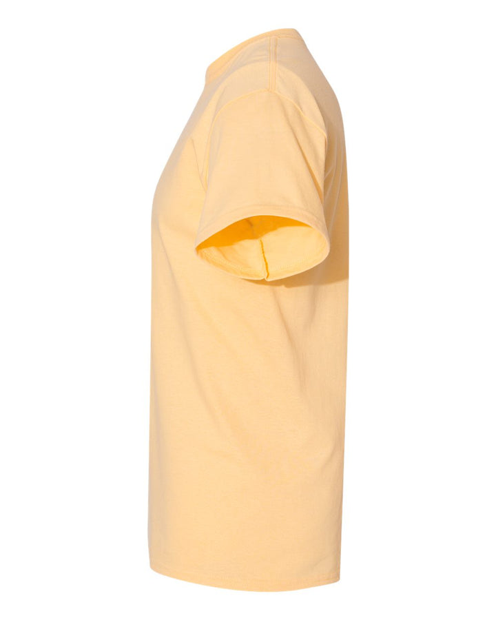 Left View of Yellow Haze Heavy Cotton™ T-Shirt - 5000