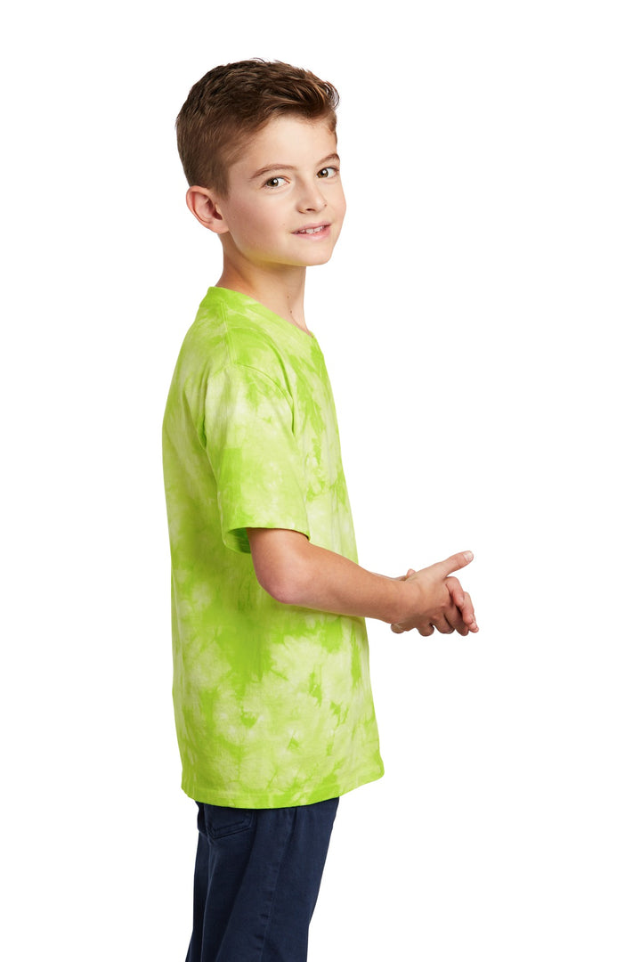 Lemon Lime Port & Company Youth Crystal Tie-Dye Tee PC145Y