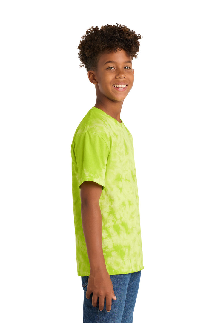 Lemon Lime Port & Company Youth Crystal Tie-Dye Tee PC145Y