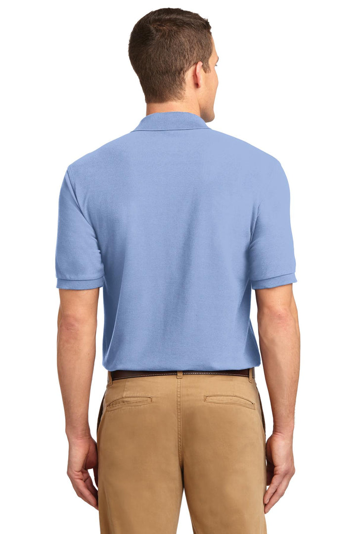 Light Blue Port Authority Silk Touch Polo K500