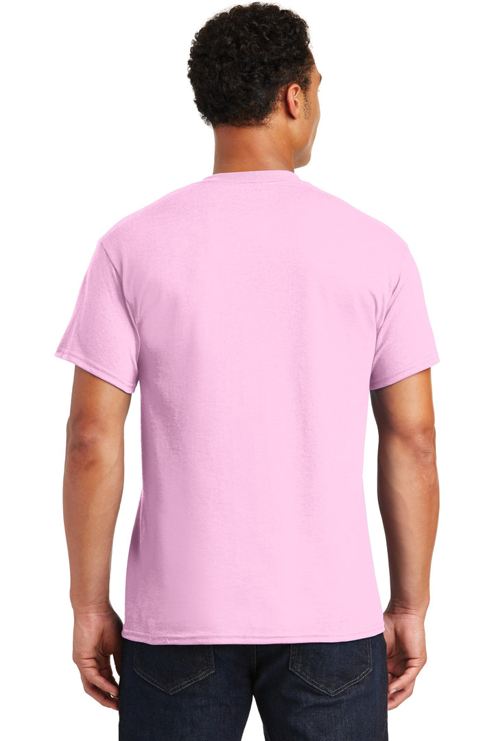 Light Pink Gildan DryBlend 50 Cotton/50 Poly T-Shirt. 8000
