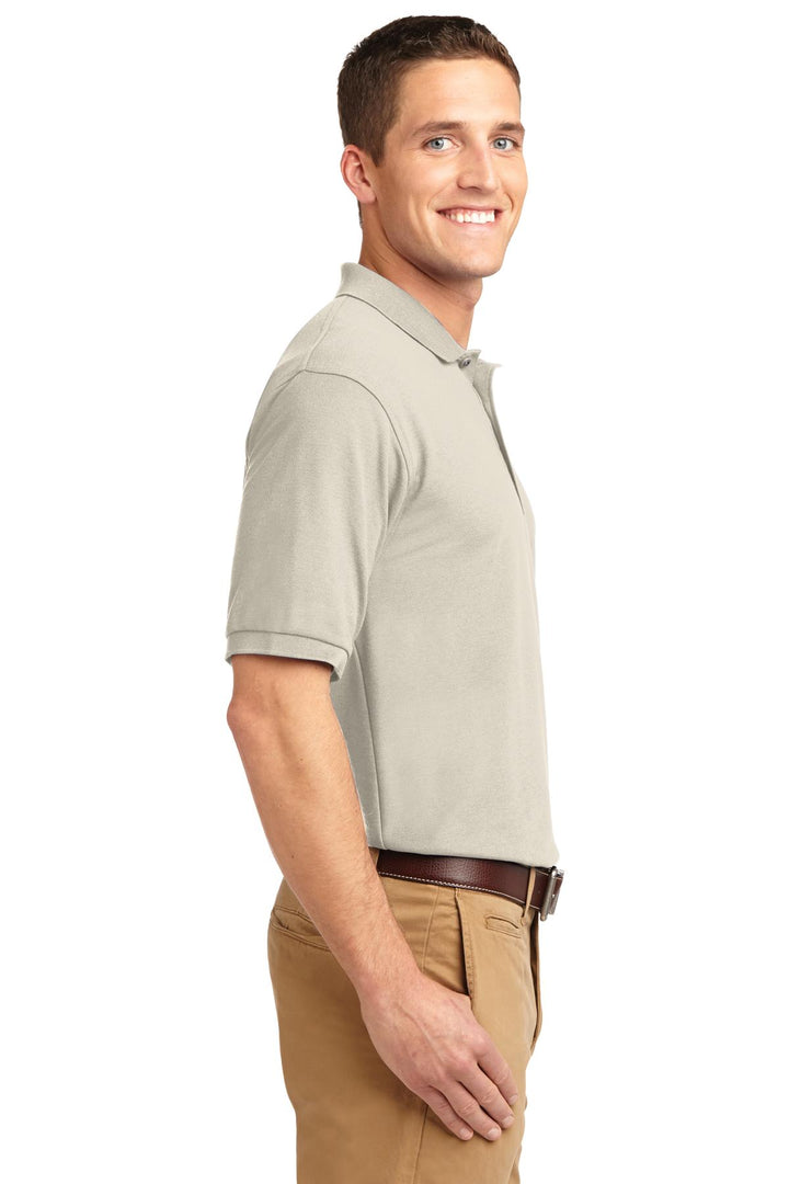 Light Stone Port Authority Silk Touch Polo K500