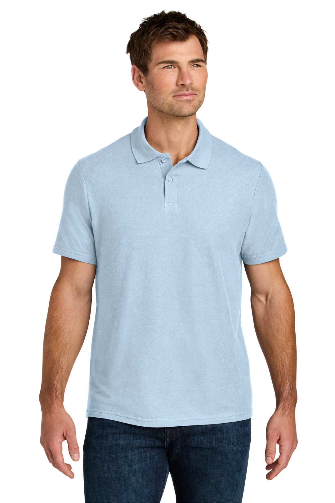 LightBlue Gildan Softstyle Pique Polo 64800
