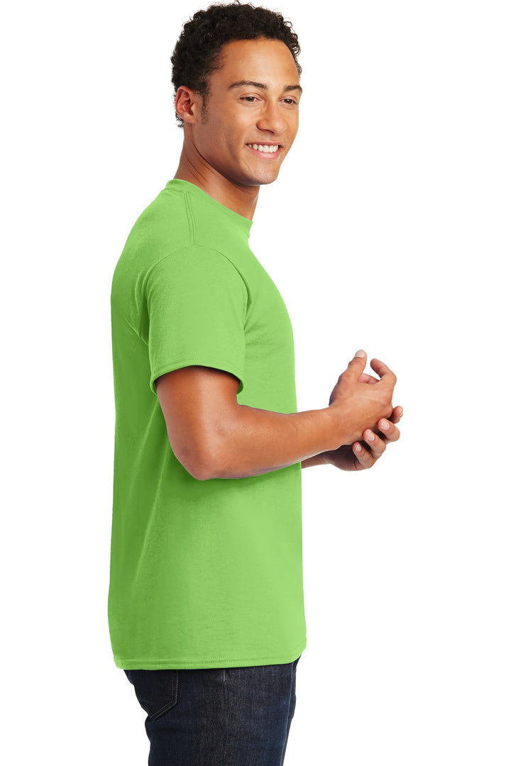 Lime Gildan DryBlend 50 Cotton/50 Poly T-Shirt. 8000